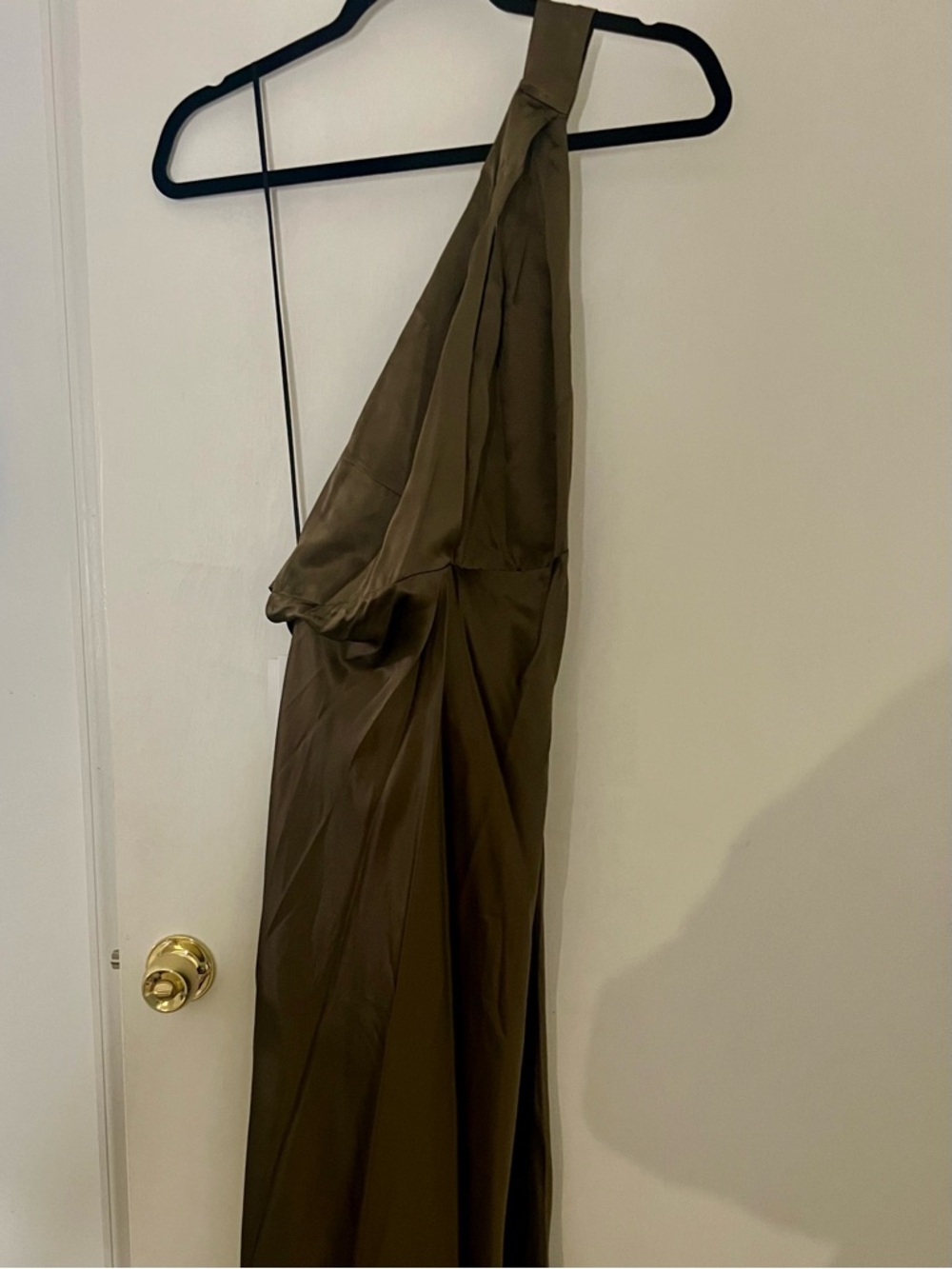 Reformation Dasha Silk Dress, Morel, Size 4